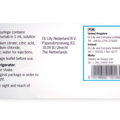 TALTZ® 80 MG Pre-filled Syringe Back